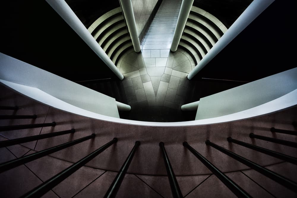 Modern Architectural Curves by Rolf Endermann — canvas wall art