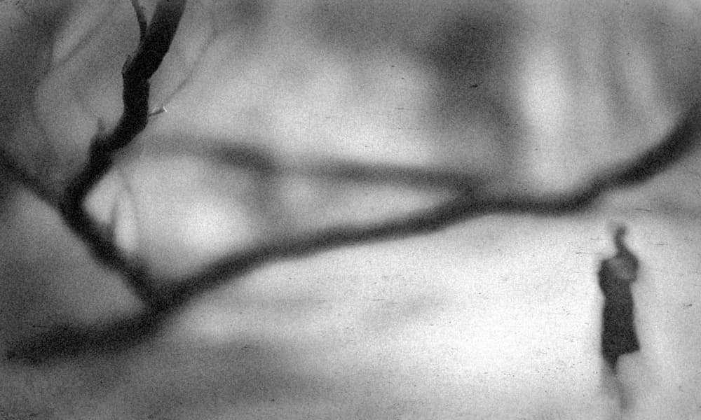 Lone Figure Bare Branches by Teruhiko Tsuchida — canvas wall art