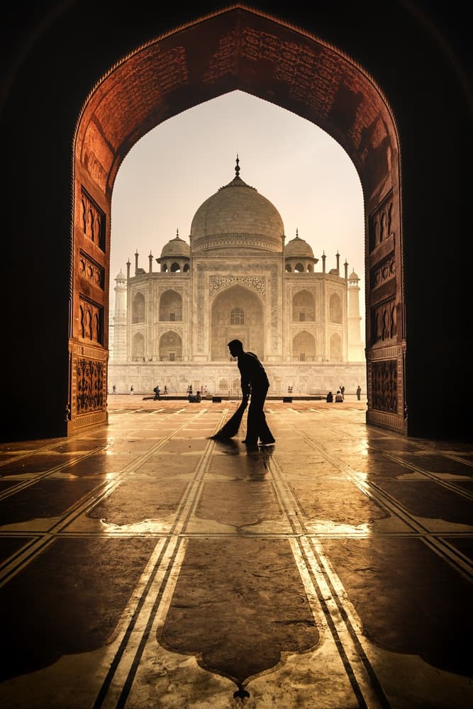Taj Mahal Morning Light by Pavol Stranak — canvas wall art