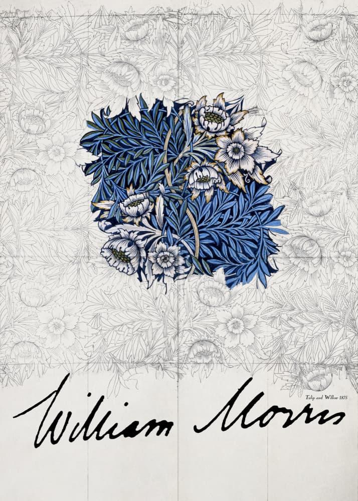 Tulip and Willow by William Morris — canvas wall art
