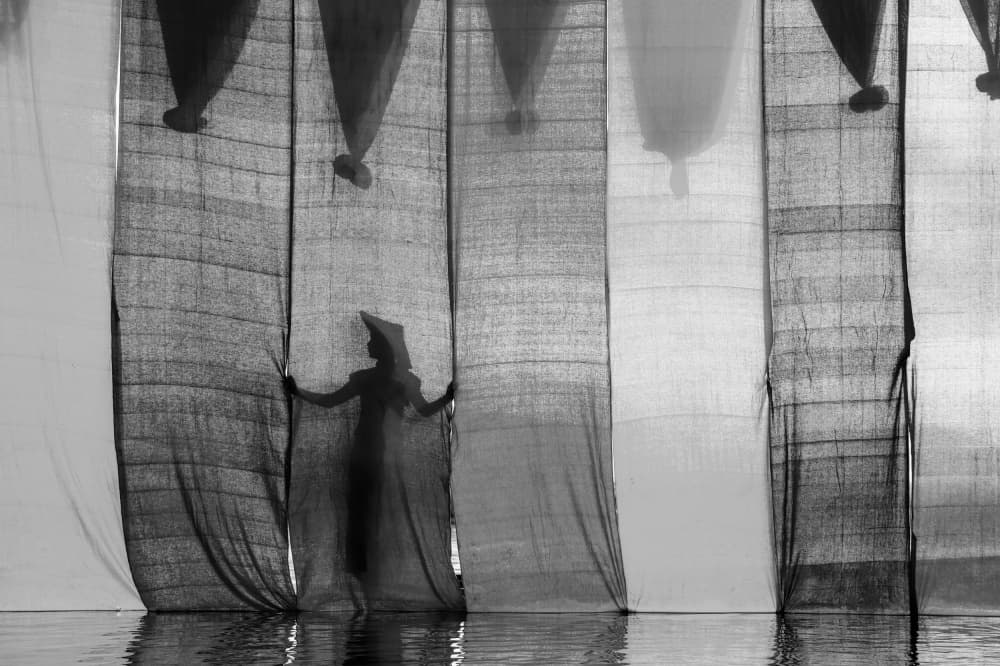 Graceful Fabric Reflection by ADIREK M — canvas wall art