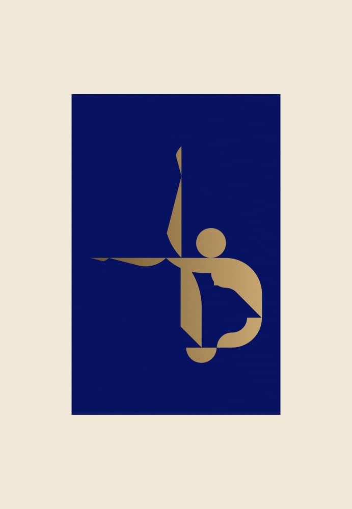 Abstract Golden Balance by Studio Soleil — canvas wall art