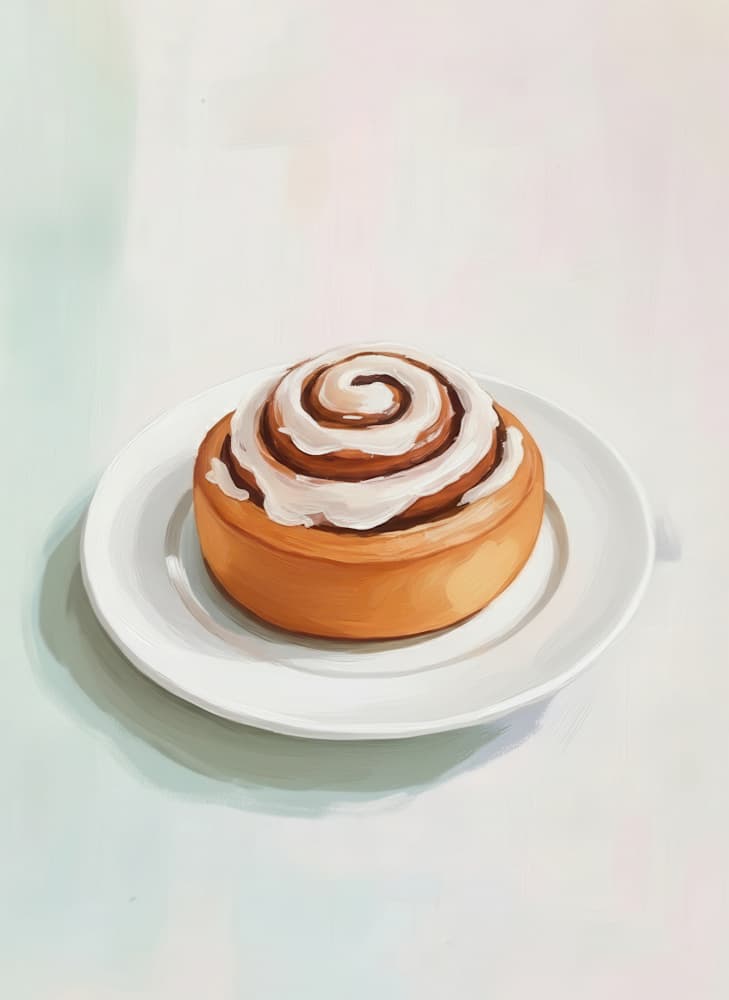 Sweet Cinnamon Roll by Neetesh Kumar — canvas wall art