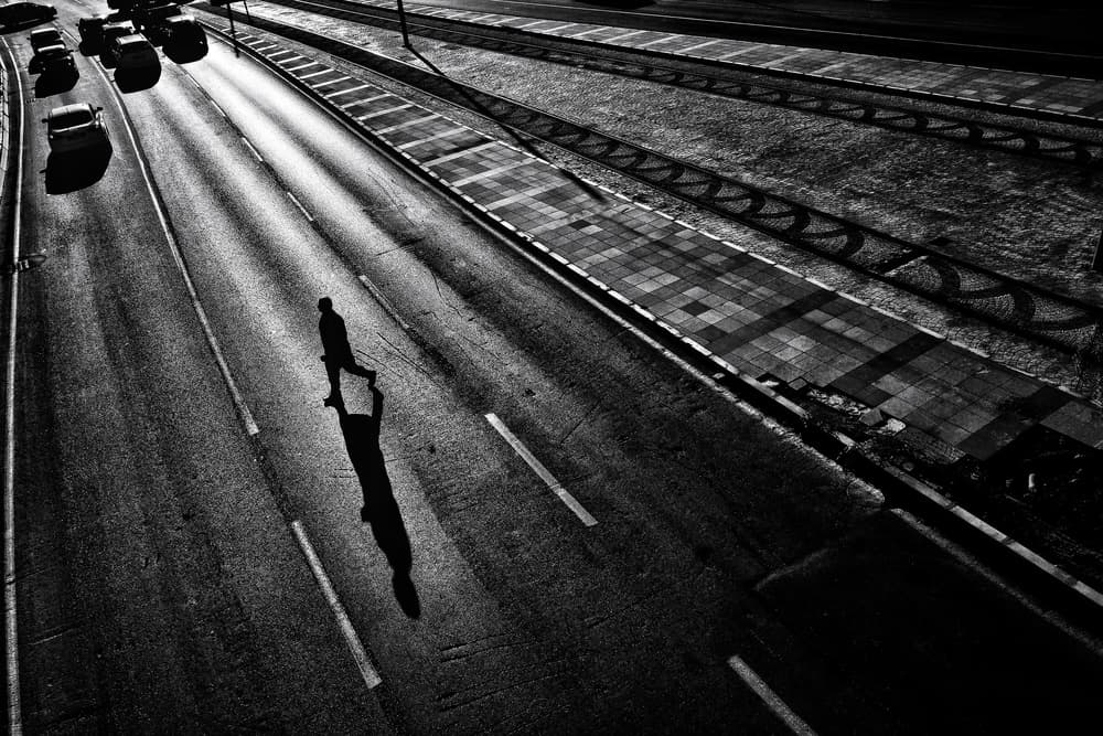 Long Shadow Walk by Ali Ayer — canvas wall art