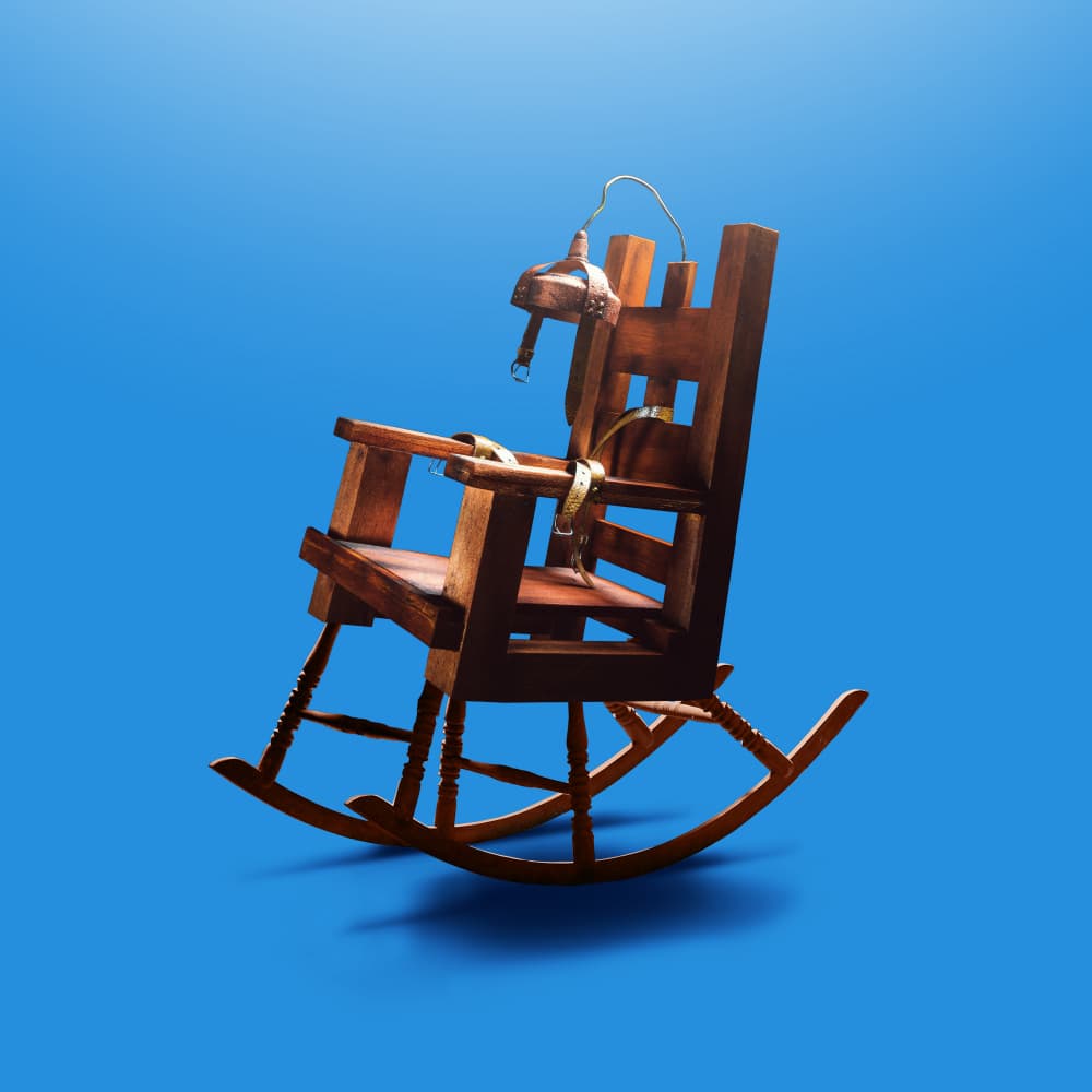 Grim Rocking Chair by Artem Pozdniakov — canvas wall art