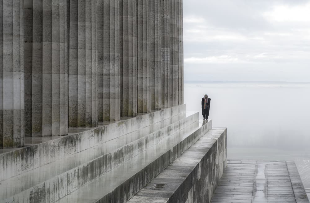 Lone Figure in Mist by Cembrzynski Ignacy — canvas wall art
