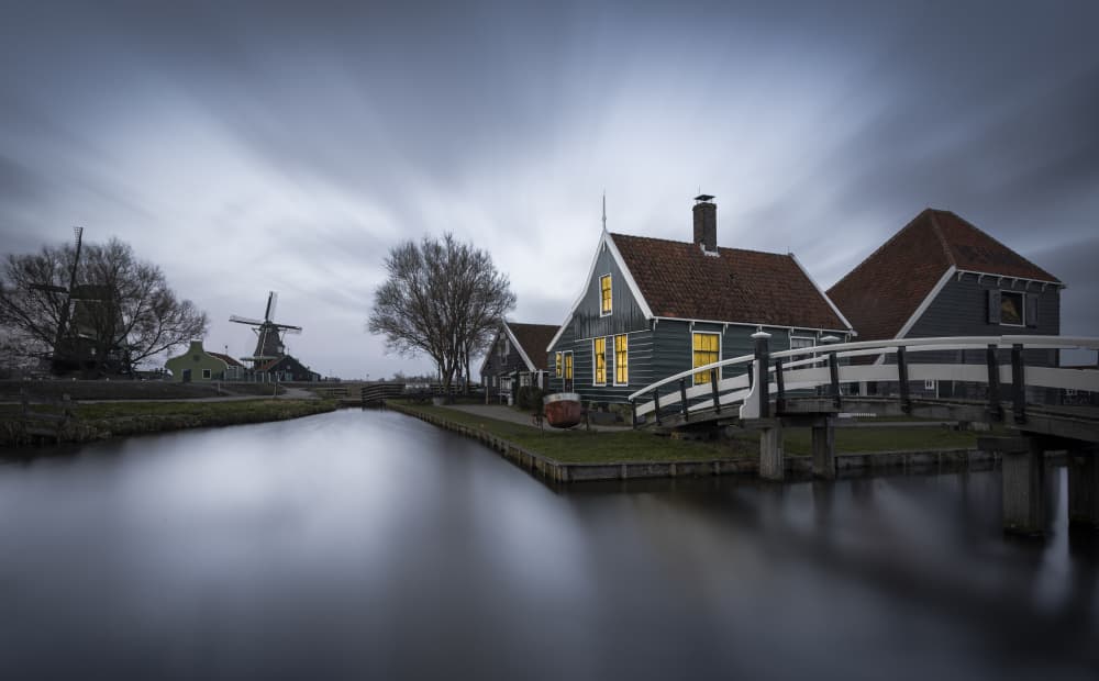 Dusk in the Dutch Village by Fernando Piçarra — canvas wall art