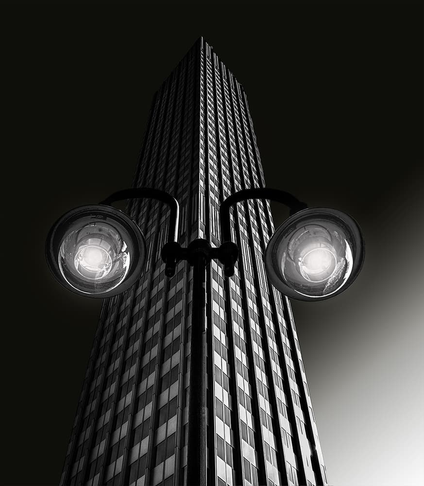 Skyscraper And Light by Anette Ohlendorf — canvas wall art