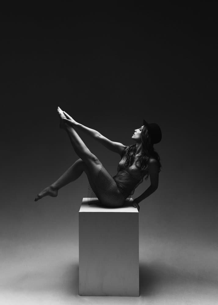 Graceful Pose with Hat by Laura Benvenuti — canvas wall art