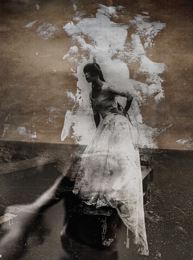 Ethereal Woman in White by Kurosaki Sangan — canvas wall art