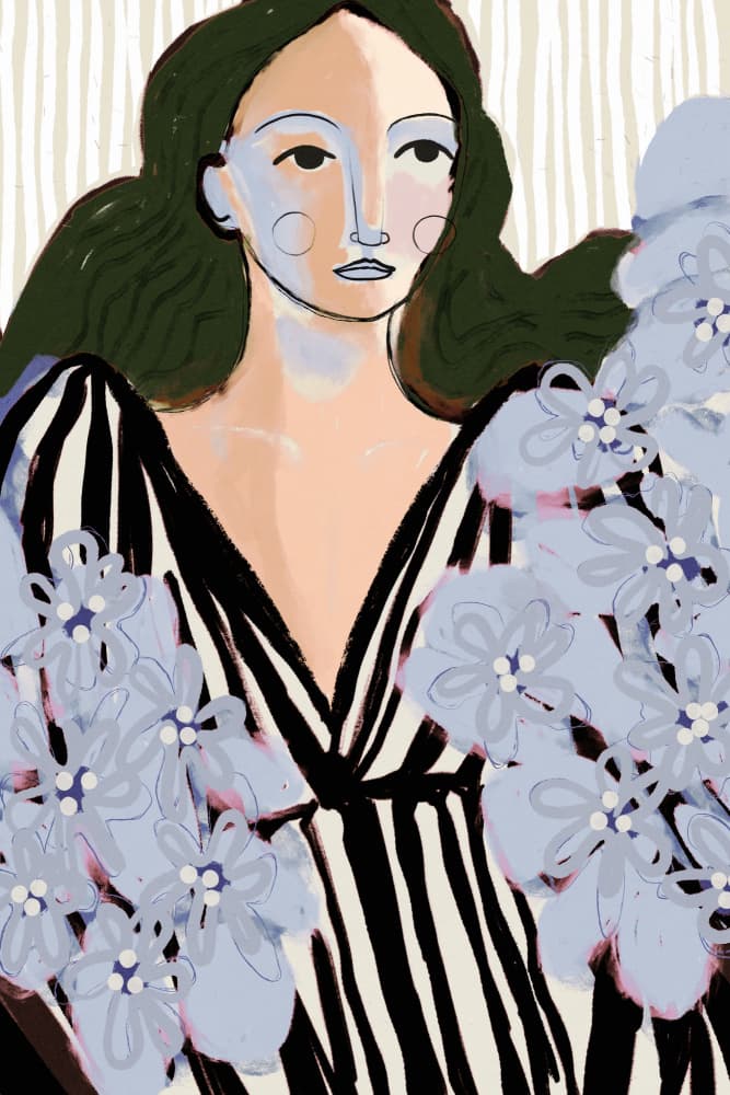 Bloomingdame by Treechild — canvas wall art