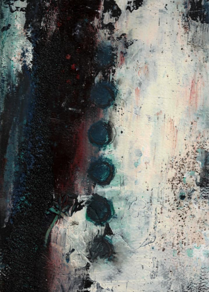 Abstract Dark Contrast by Deb Chaney — canvas wall art