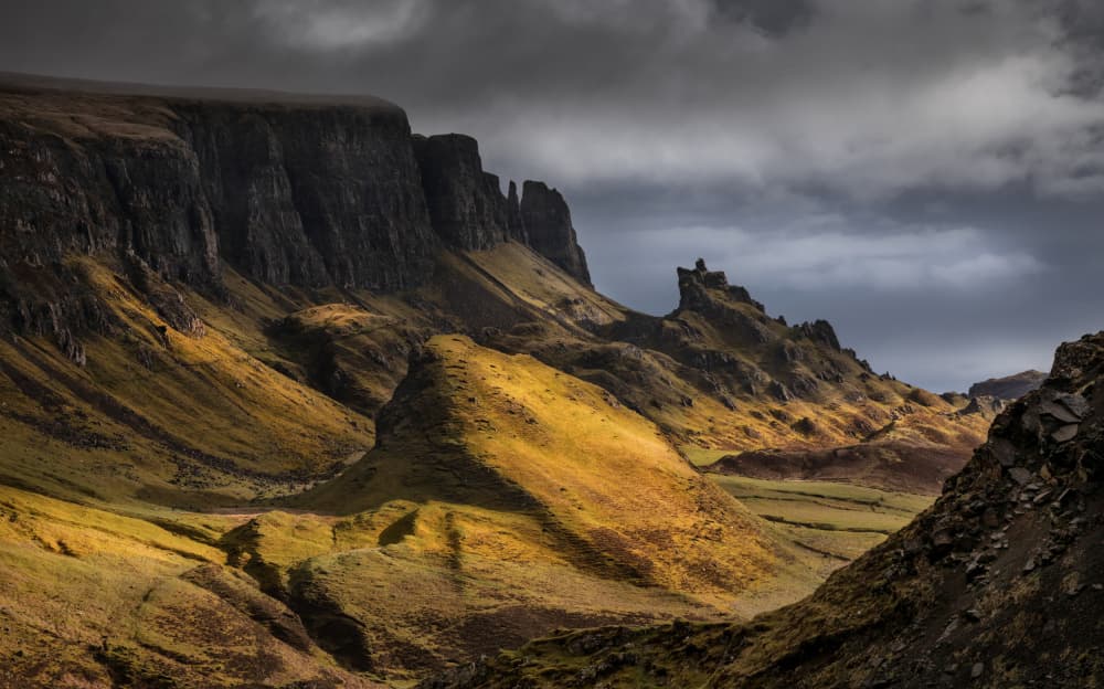 Dramatic Mountain Valley by Anne Berger — canvas wall art
