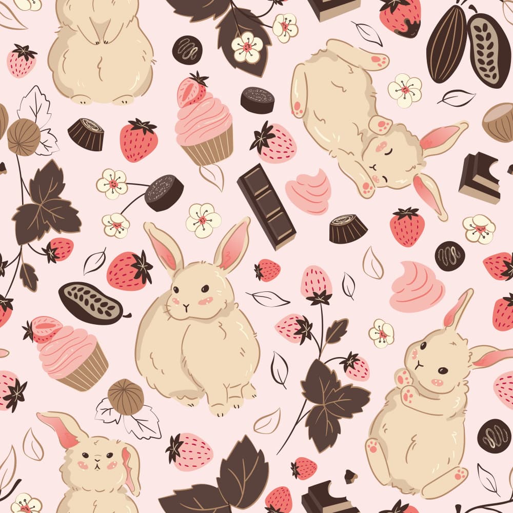 Sweet Bunny Delights by Weronika Gross — canvas wall art