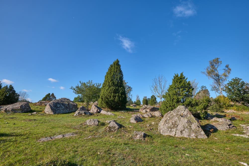 Sunny Rocky Meadow by Geertjan Plooijer — canvas wall art