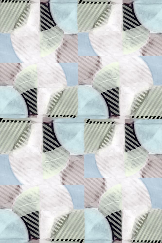 Muted Geometric Pattern by cartissi — canvas wall art