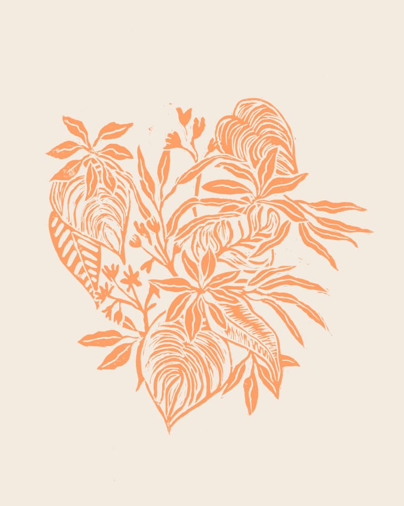 Tropical Botanical Gathering by Alexandra Weise — canvas wall art