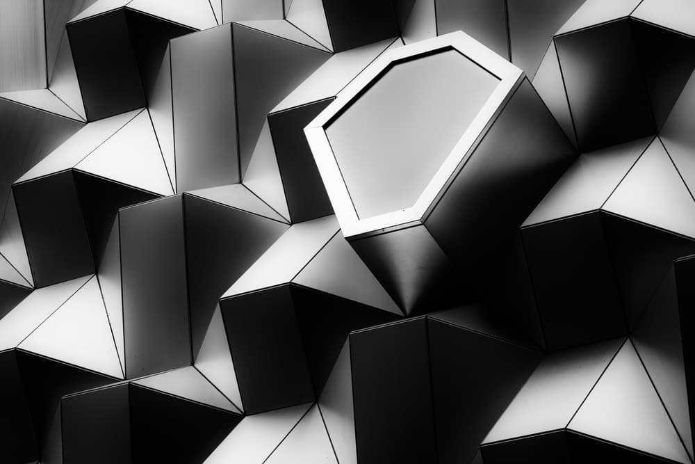 Hexagonal Geometric Architecture by Peter Pfeiffer — canvas wall art