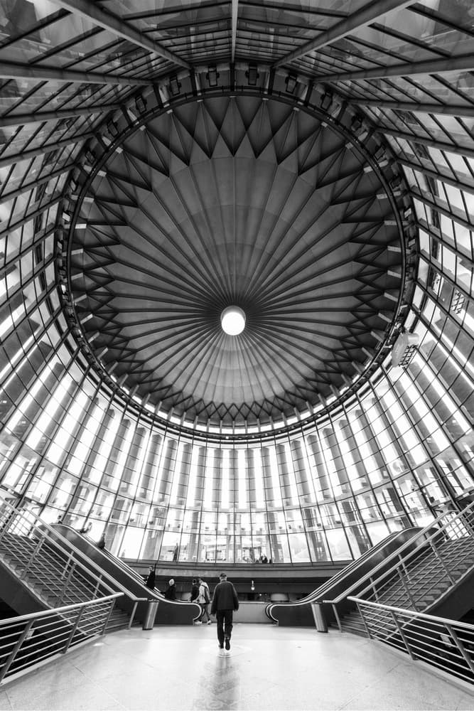 Man in Modern Dome by Filipe P Neto — canvas wall art