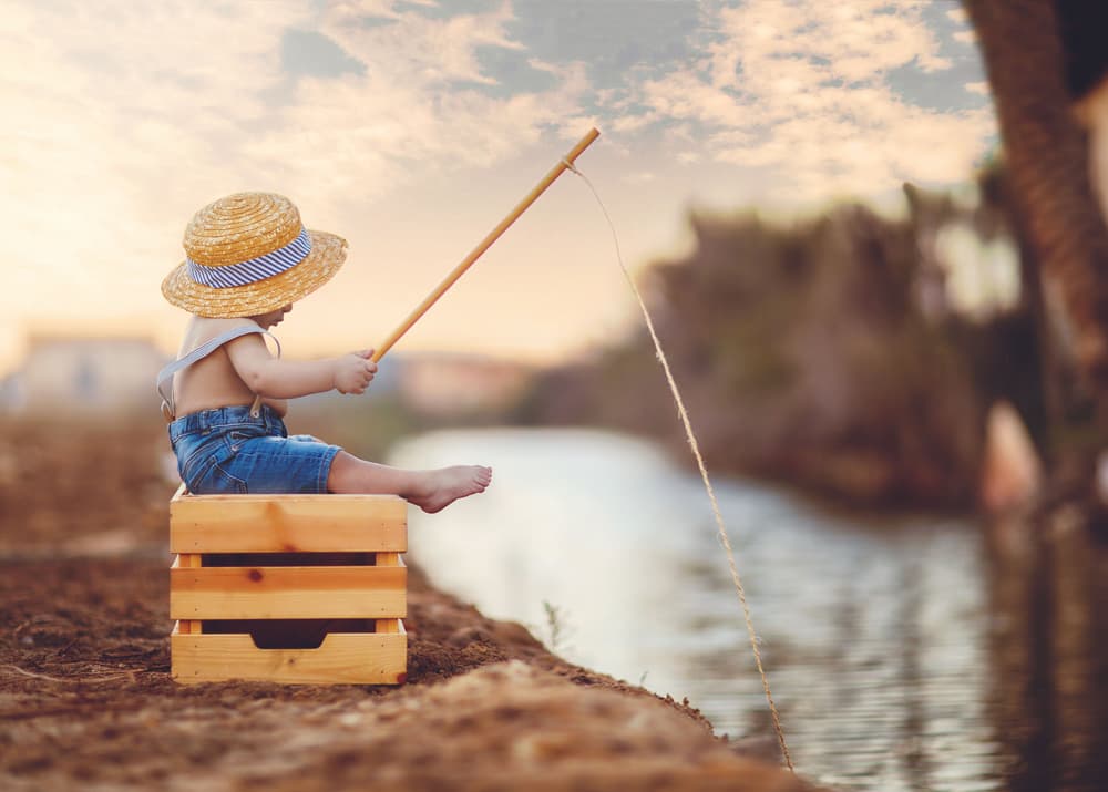 Dreamy River Fisher by Husain ALSaeed — canvas wall art