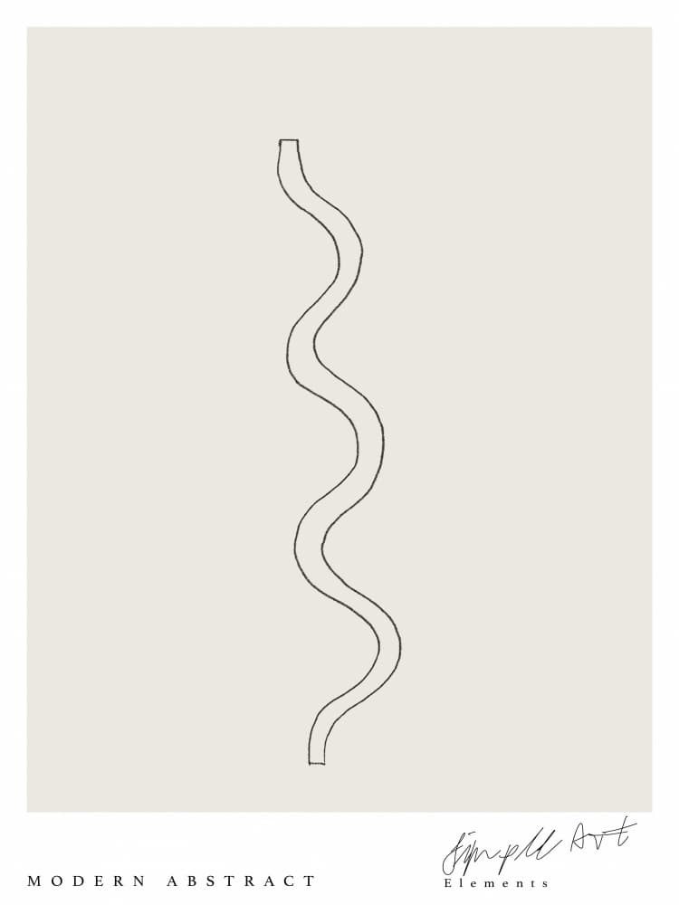 Serpentine Simplicity by Treechild — canvas wall art
