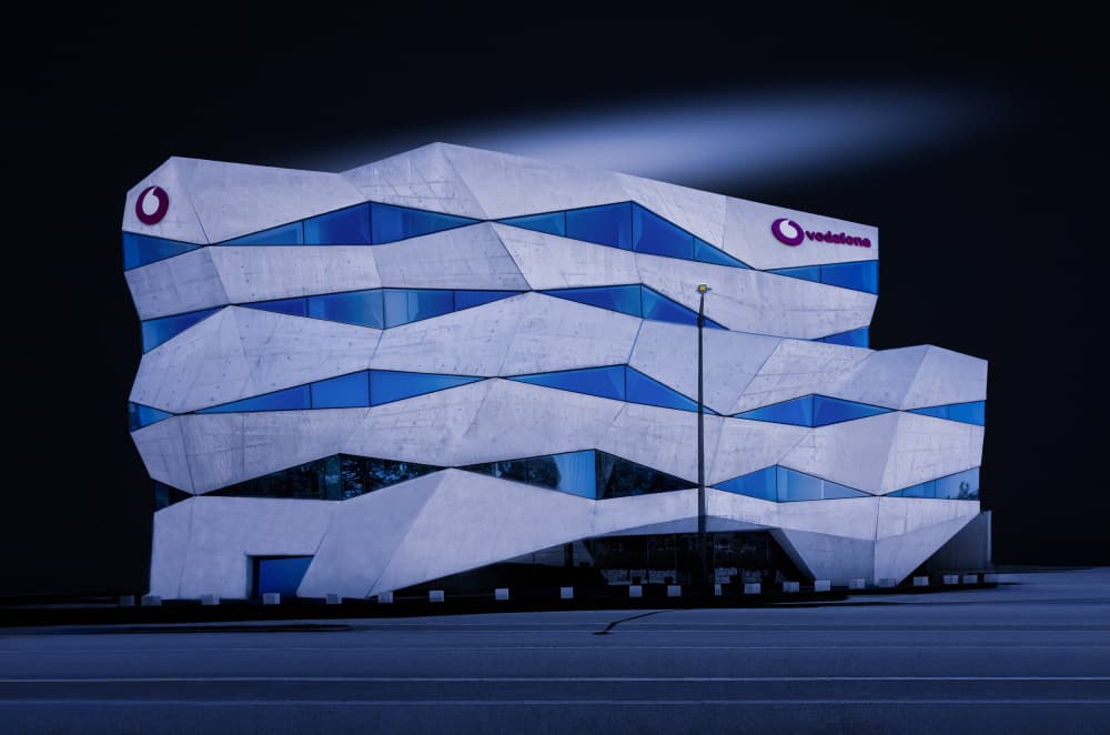 Futuristic Geometric Building by Molly Fu APA — canvas wall art