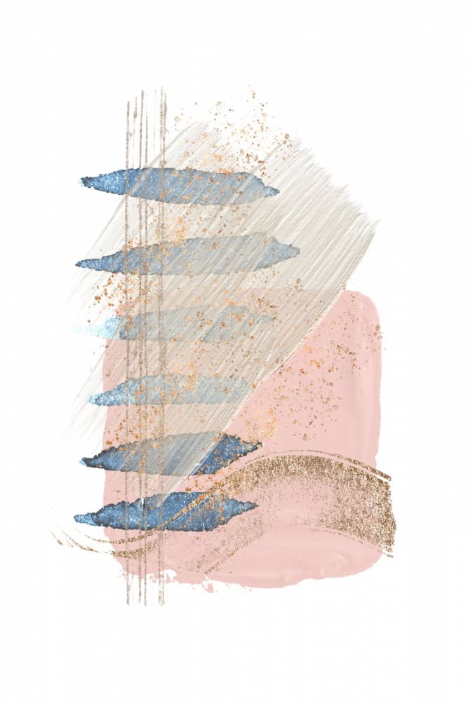 Soft Abstract Strokes by Sally Ann Moss — canvas wall art