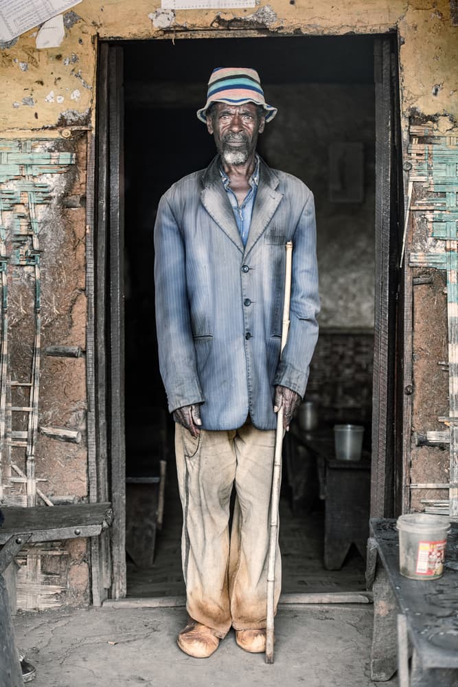 African Elder Portrait by Trevor Cole — canvas wall art