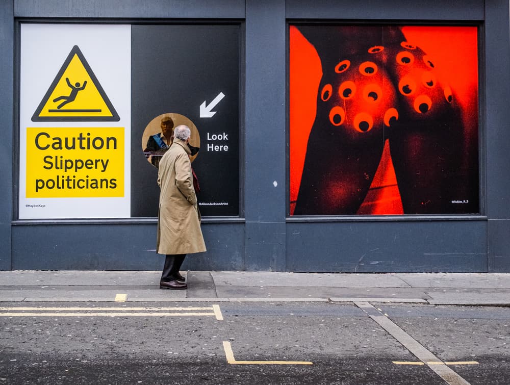 Urban Political Commentary by Lorenzo Grifantini — canvas wall art