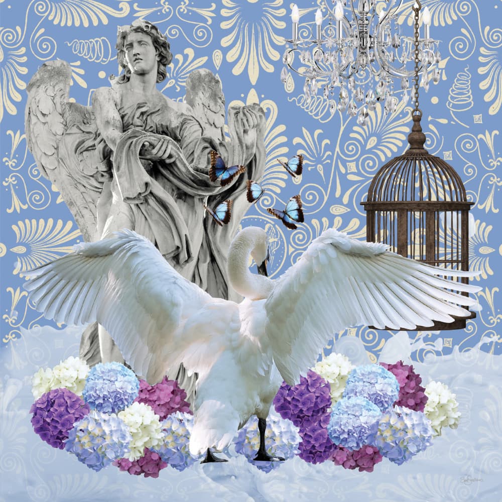 Ethereal Swan Angel by Sue Skellern — canvas wall art