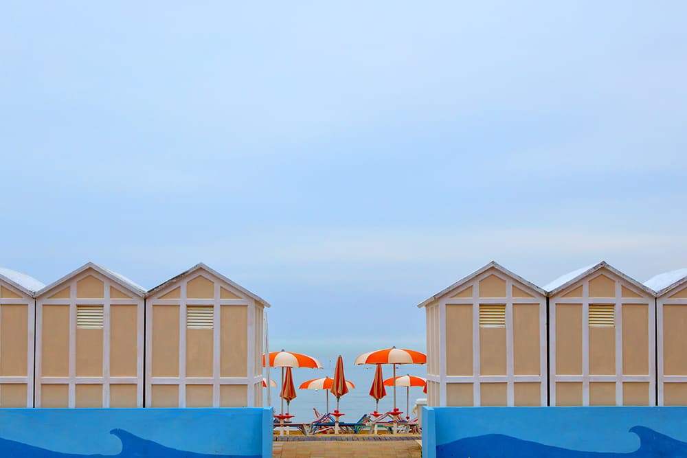 Seaside Cabana Scene by Massimo Della Latta — canvas wall art
