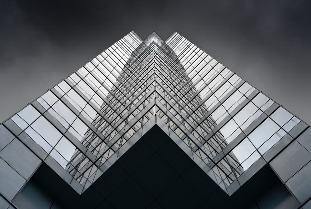 Modern Skyscraper Geometry by David Chiodo — canvas wall art