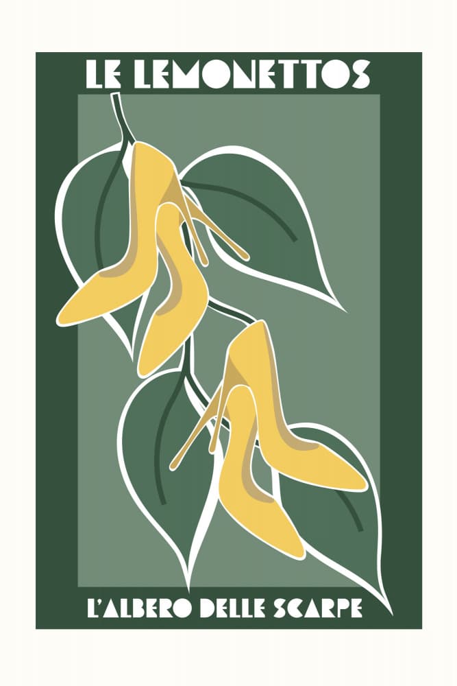 Art Deco Shoe Tree by Sarah Manovski — canvas wall art