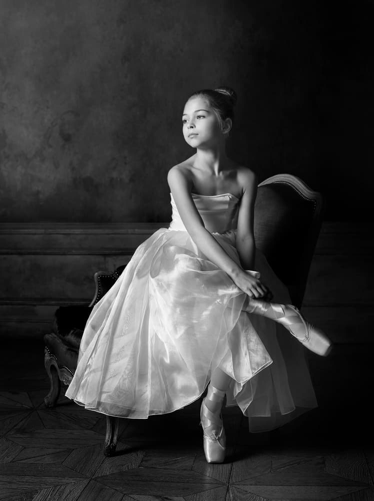 Young Ballerina's Grace by Victoria Glinka — canvas wall art