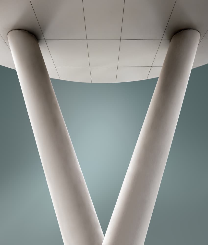 Converging Modern Pillars by Gilbert Claes — canvas wall art