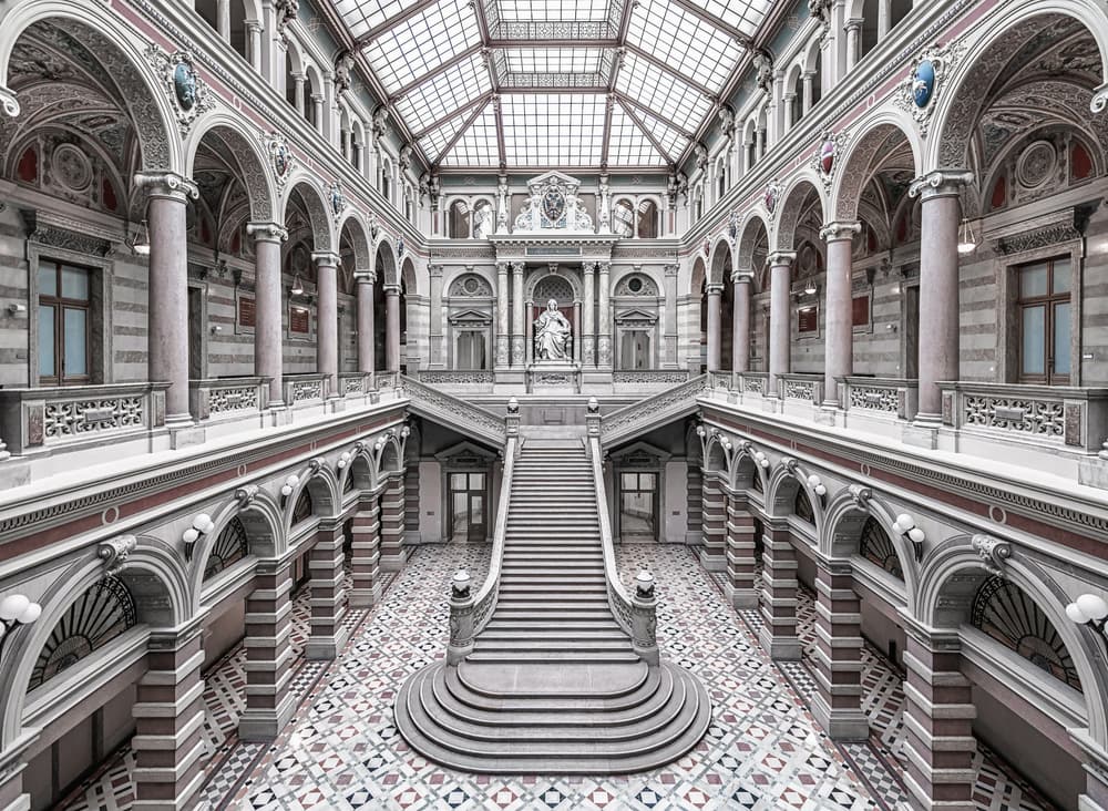 Grand Classical Staircase Hall by Massimo Cuomo — canvas wall art