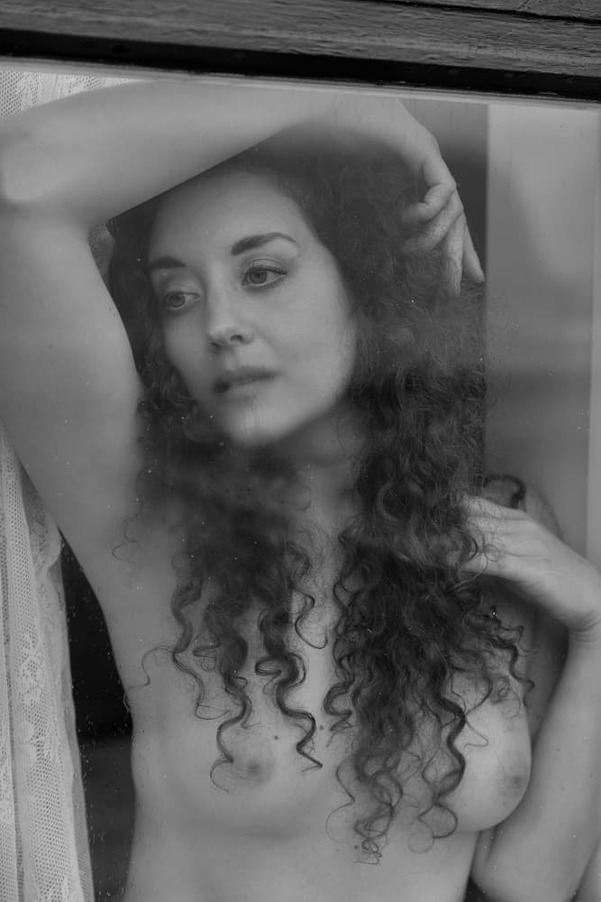 Sensual Pensive Woman by Bragi Kort — canvas wall art