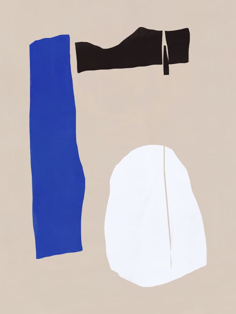 Abstract Color Blocks by Little Dean — canvas wall art