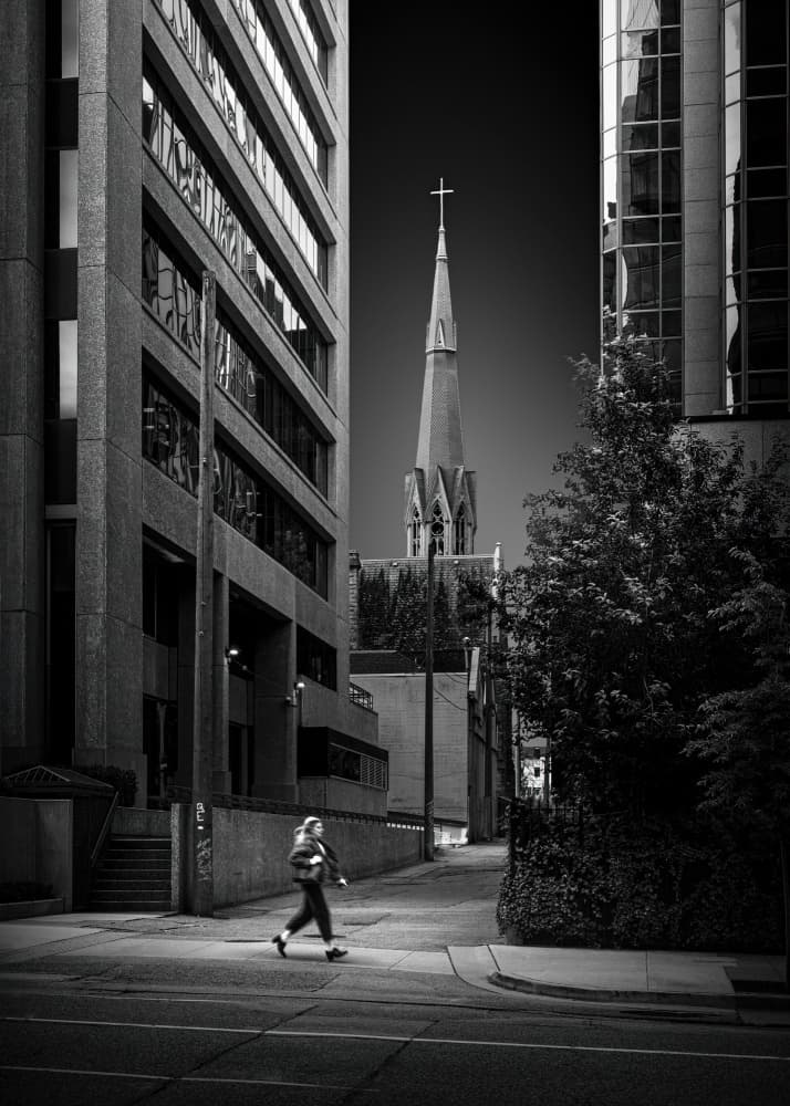 Urban Walk City Steeple by Tony Xu — canvas wall art