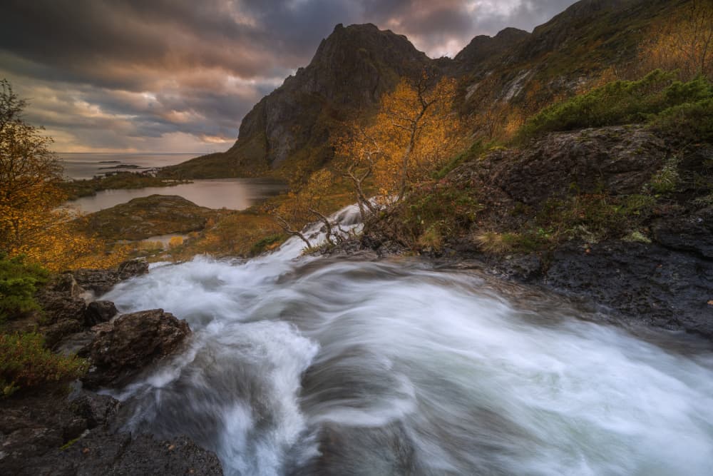 Dramatic Autumn River by Adam Pachula — canvas wall art