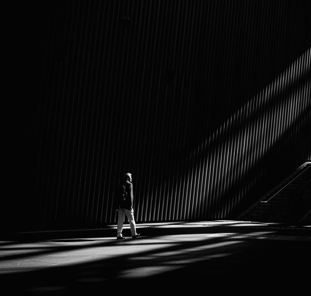 Person In Dramatic Light by Yasuhiro Takachi — canvas wall art