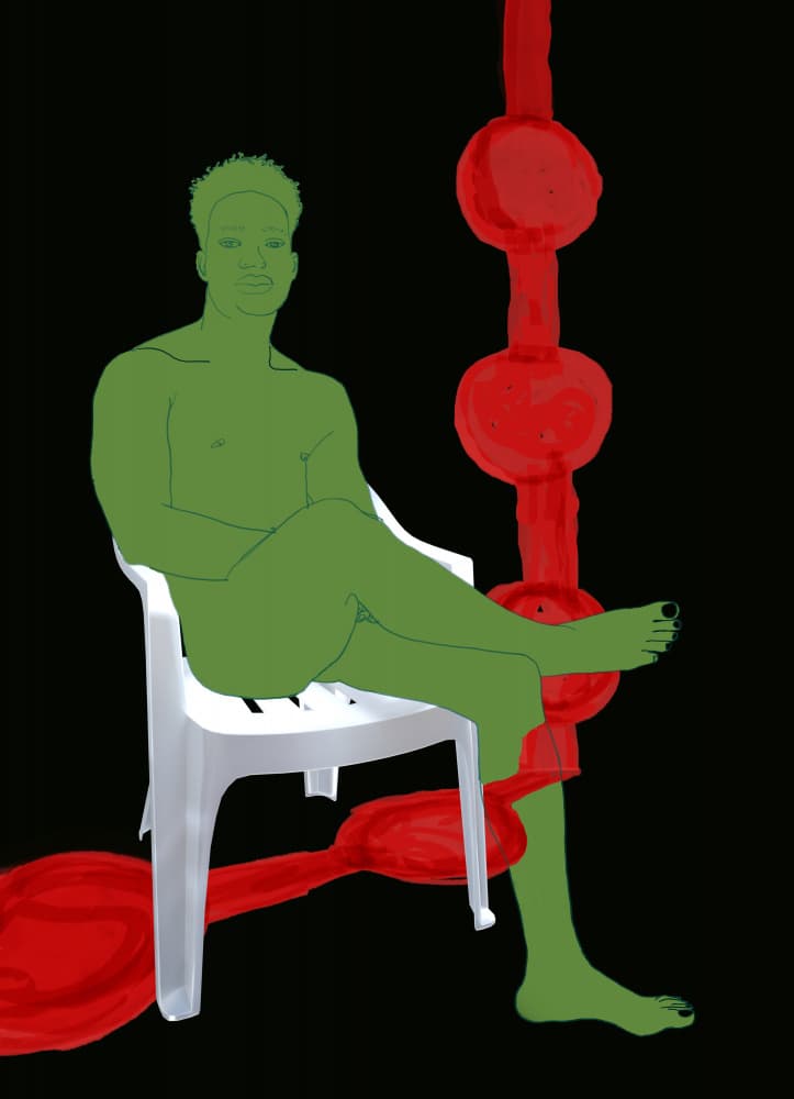 Surreal Man Portrait by XHOZUCAN — canvas wall art
