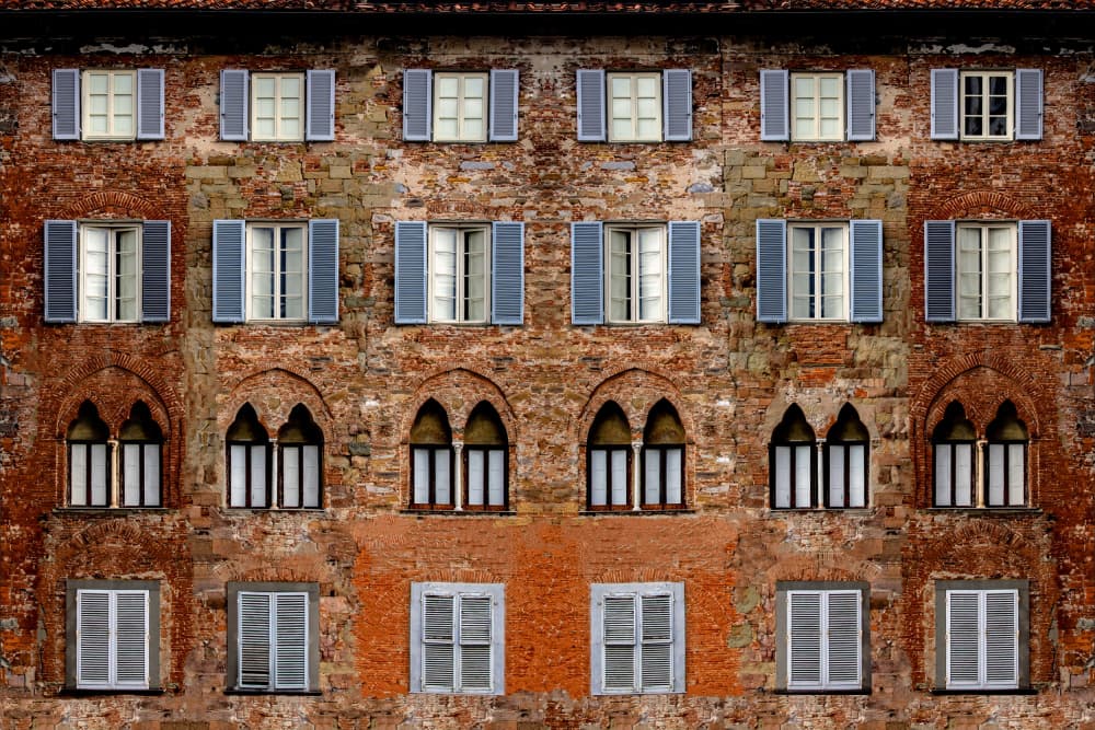 Rustic Brick Architecture by Miro Susta — canvas wall art