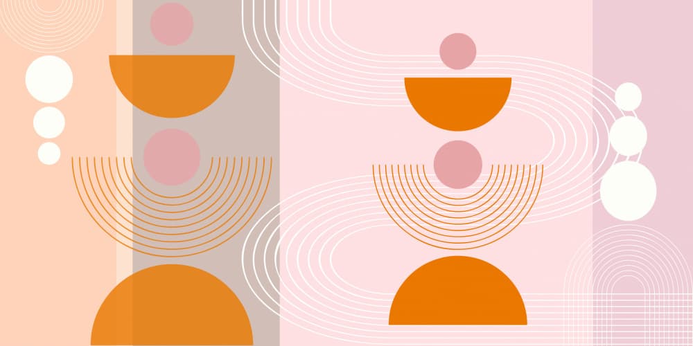 Modern Geometric Stacks by Sue Skellern — canvas wall art
