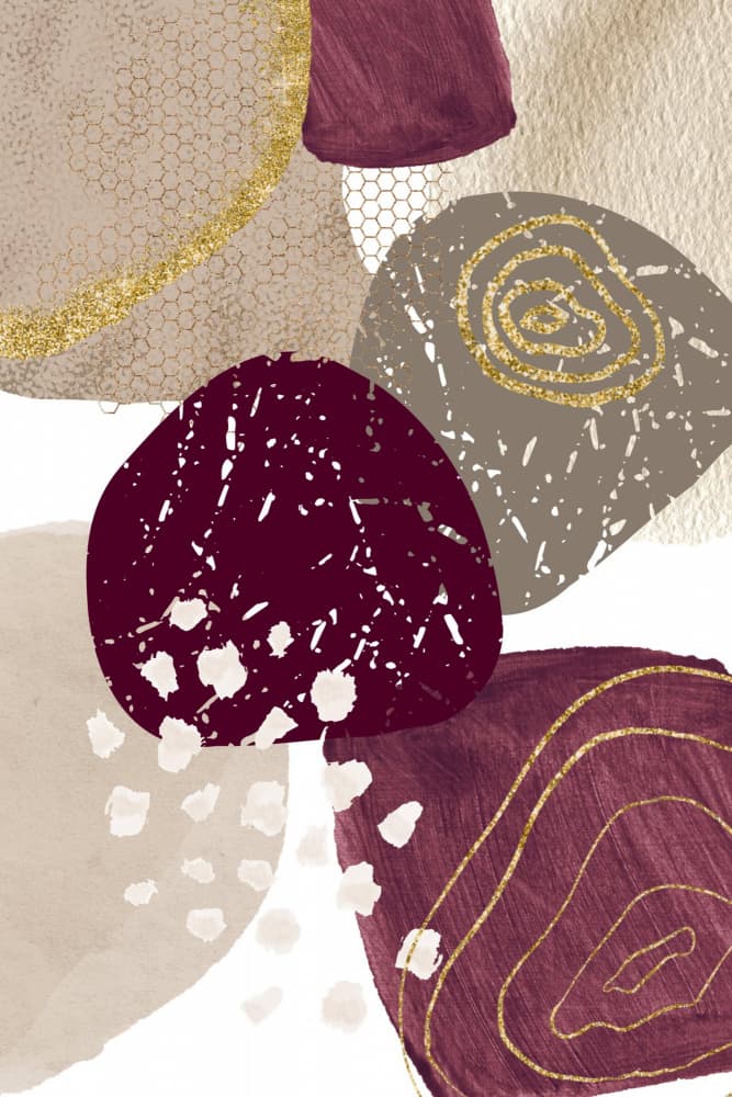 Earthy Abstract Gold by Sally Ann Moss — canvas wall art