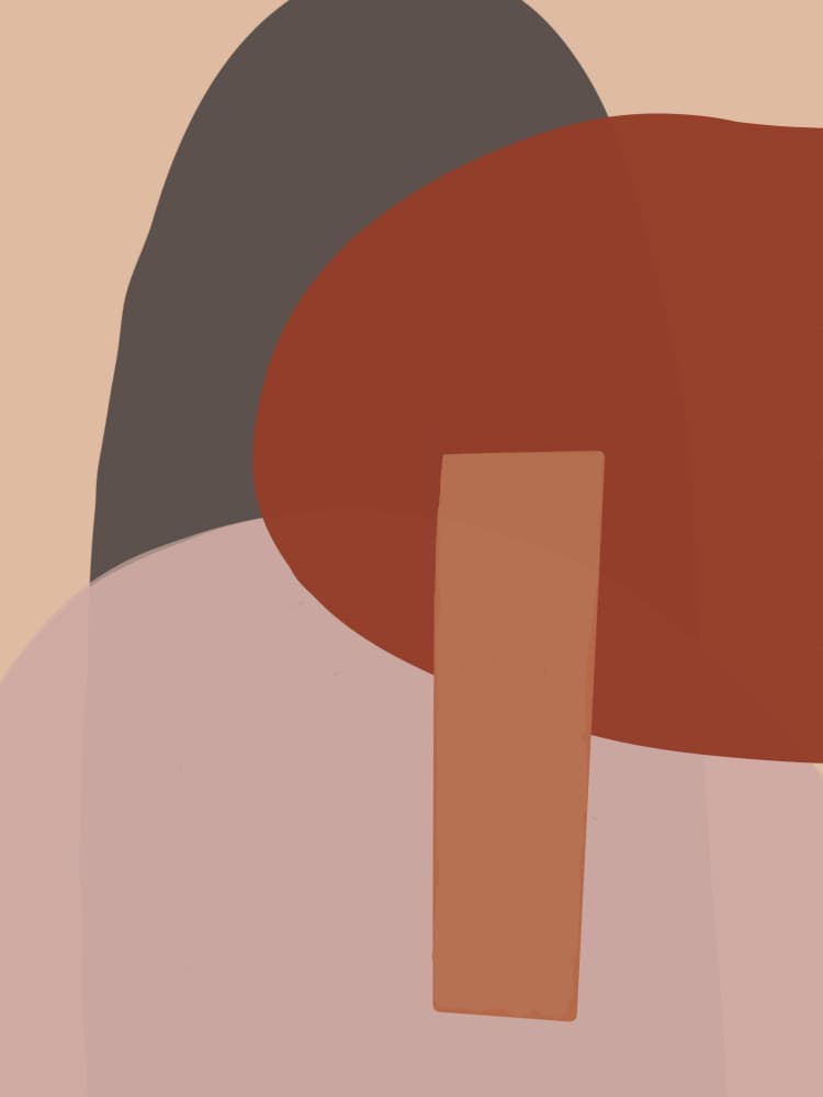 Warm Abstract Forms by Studio Palette — canvas wall art
