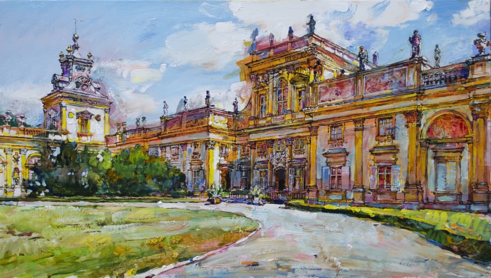 Majestic European Palace by Andrii Kutsachenko — canvas wall art