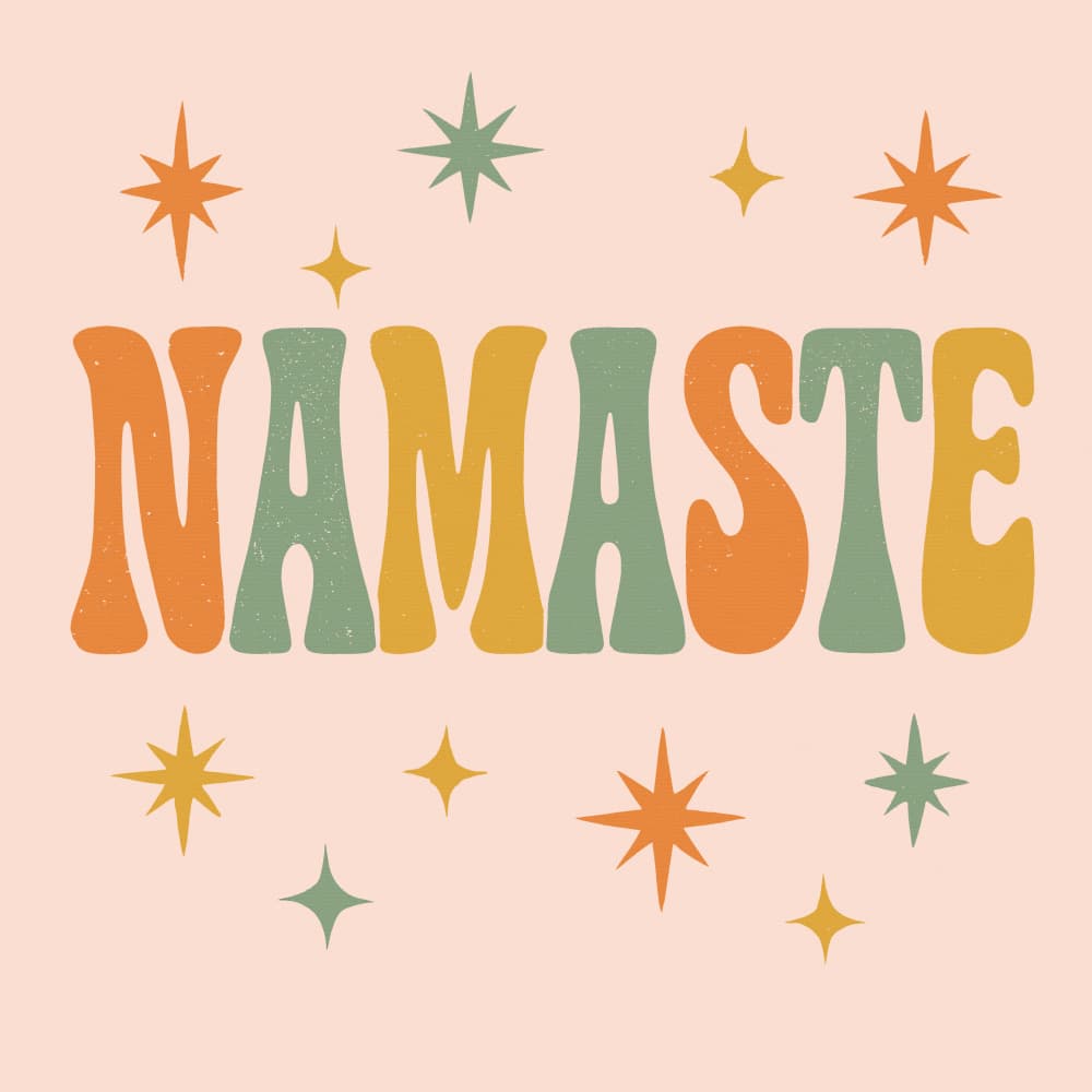 Namaste(square) by Treechild — canvas wall art