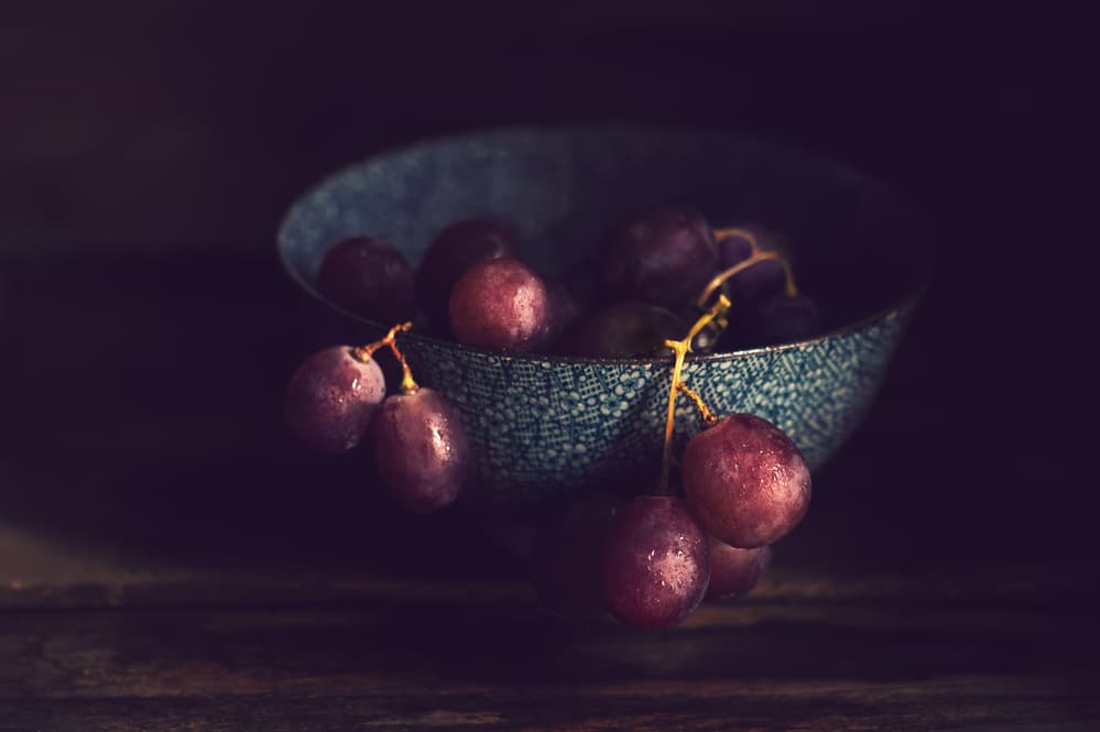 Rich Purple Grapes by Florence Richerataux — canvas wall art
