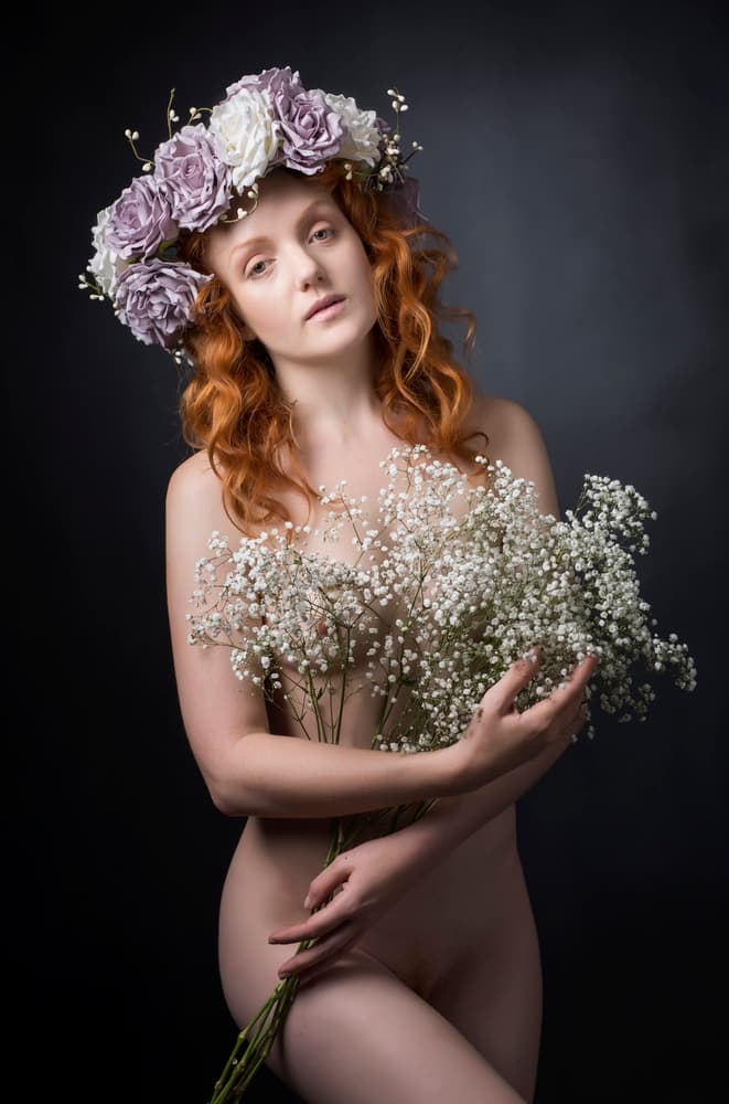 Ethereal Floral Portrait by Catchlight Studio — canvas wall art